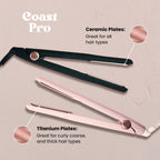 LAST CHANCE! Coast Pro Ceramic Flat Iron - Pink Glitter